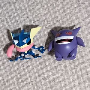 Purple and Blue Action Figures Set
